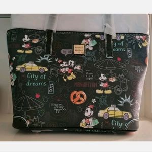 NWT Disney Dooney & Bourke Mickey Mouse Minnie New York Collection Tote Purse